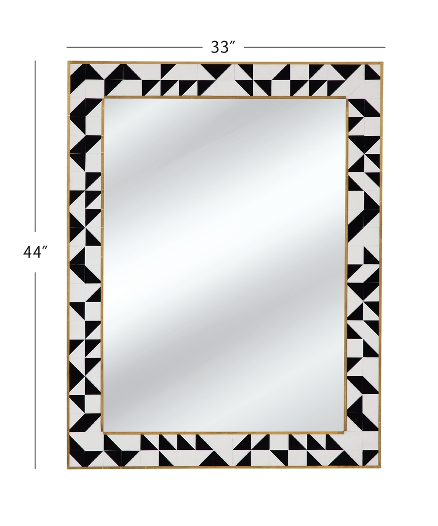 Dungarrie Black and Cream Mirror - Thumbnail - Image 3