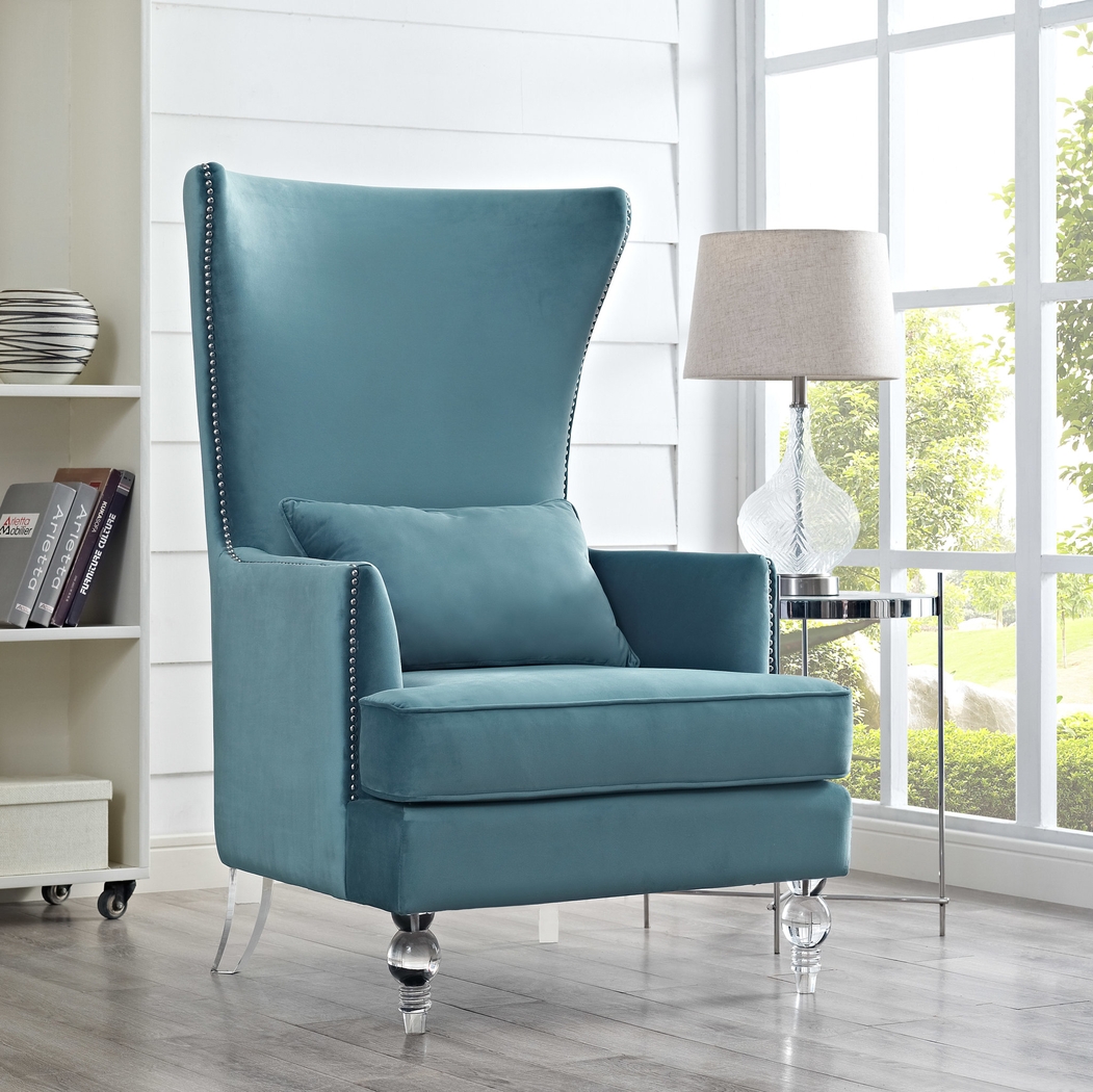 Dunglow I Blue Accent Chair - Thumbnail - Image 2