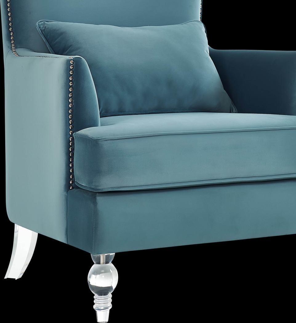 Dunglow I Blue Accent Chair - Thumbnail - Image 5