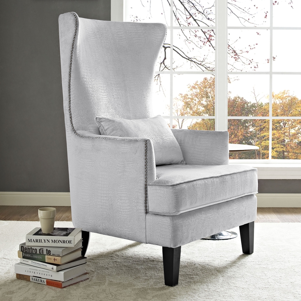 Dunglow II Silver Accent Chair - Thumbnail - Image 2