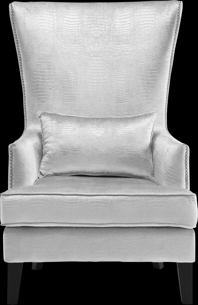 Dunglow II Silver Accent Chair - Thumbnail - Image 4