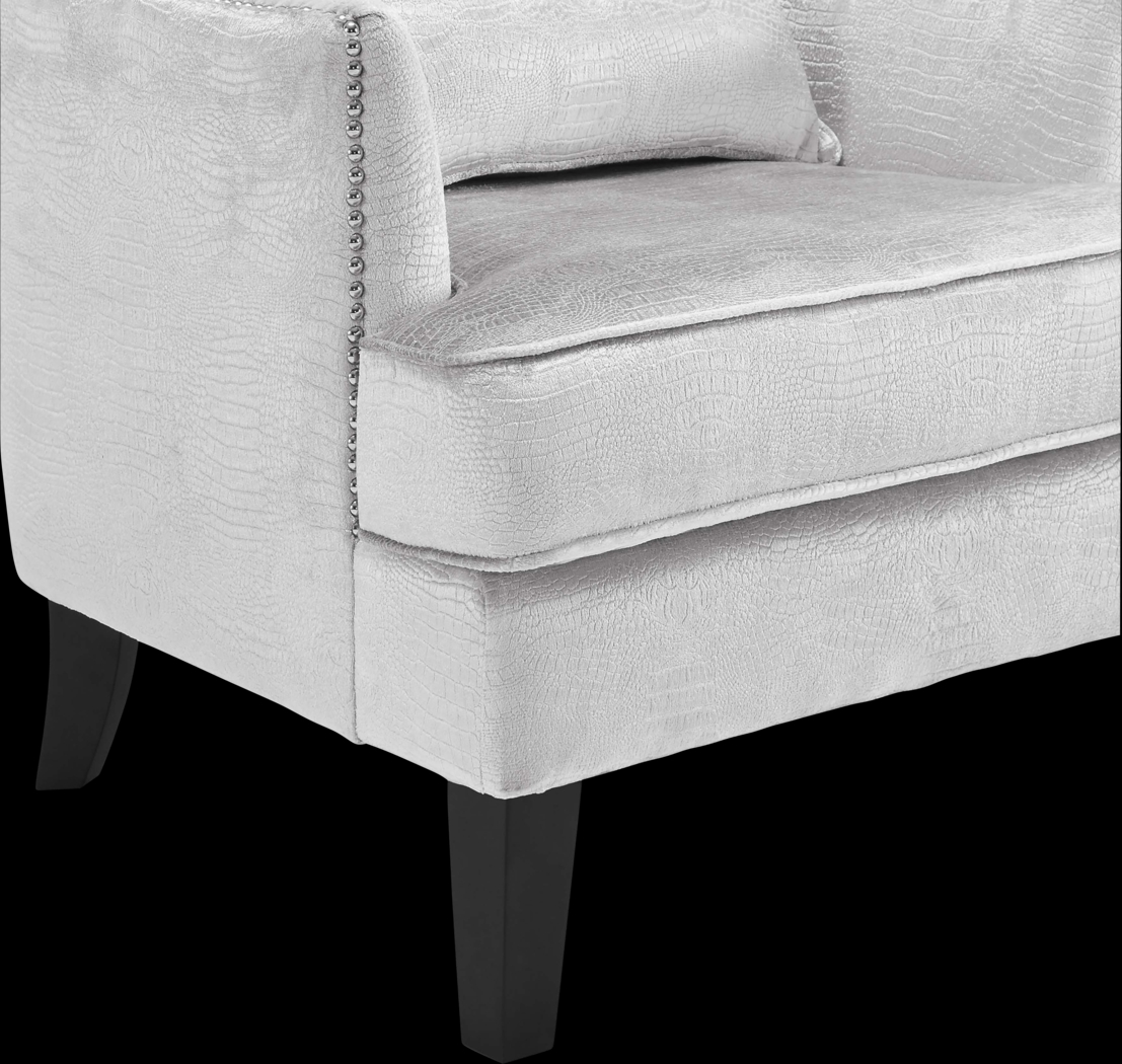 Dunglow II Silver Accent Chair - Thumbnail - Image 5