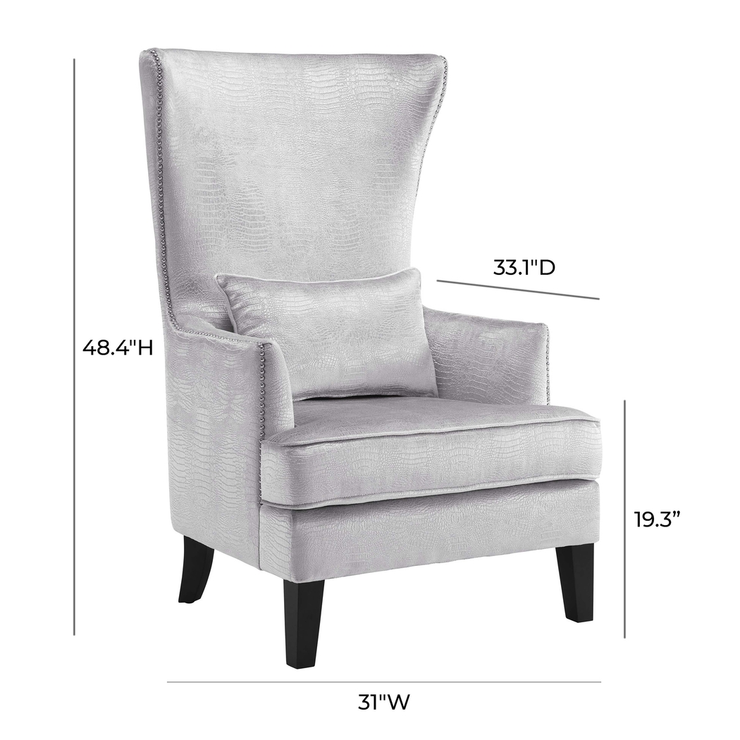 Dunglow II Silver Accent Chair - Thumbnail - Image 6