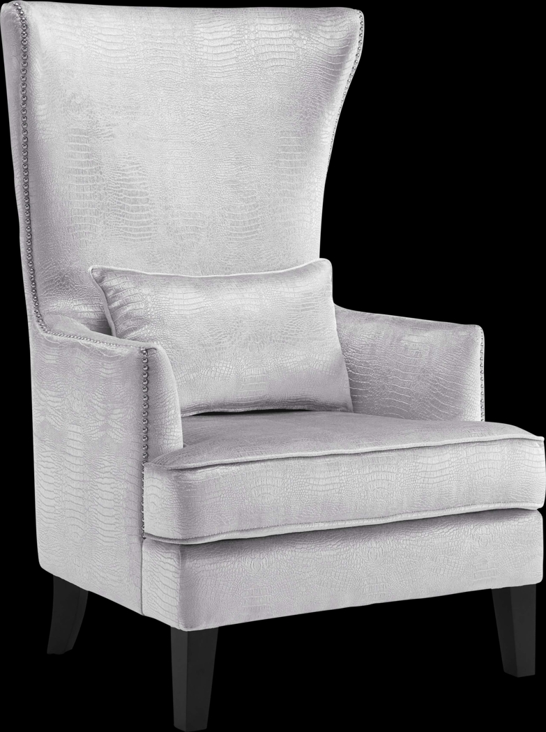 Dunglow II Silver Accent Chair - Thumbnail - Image 1