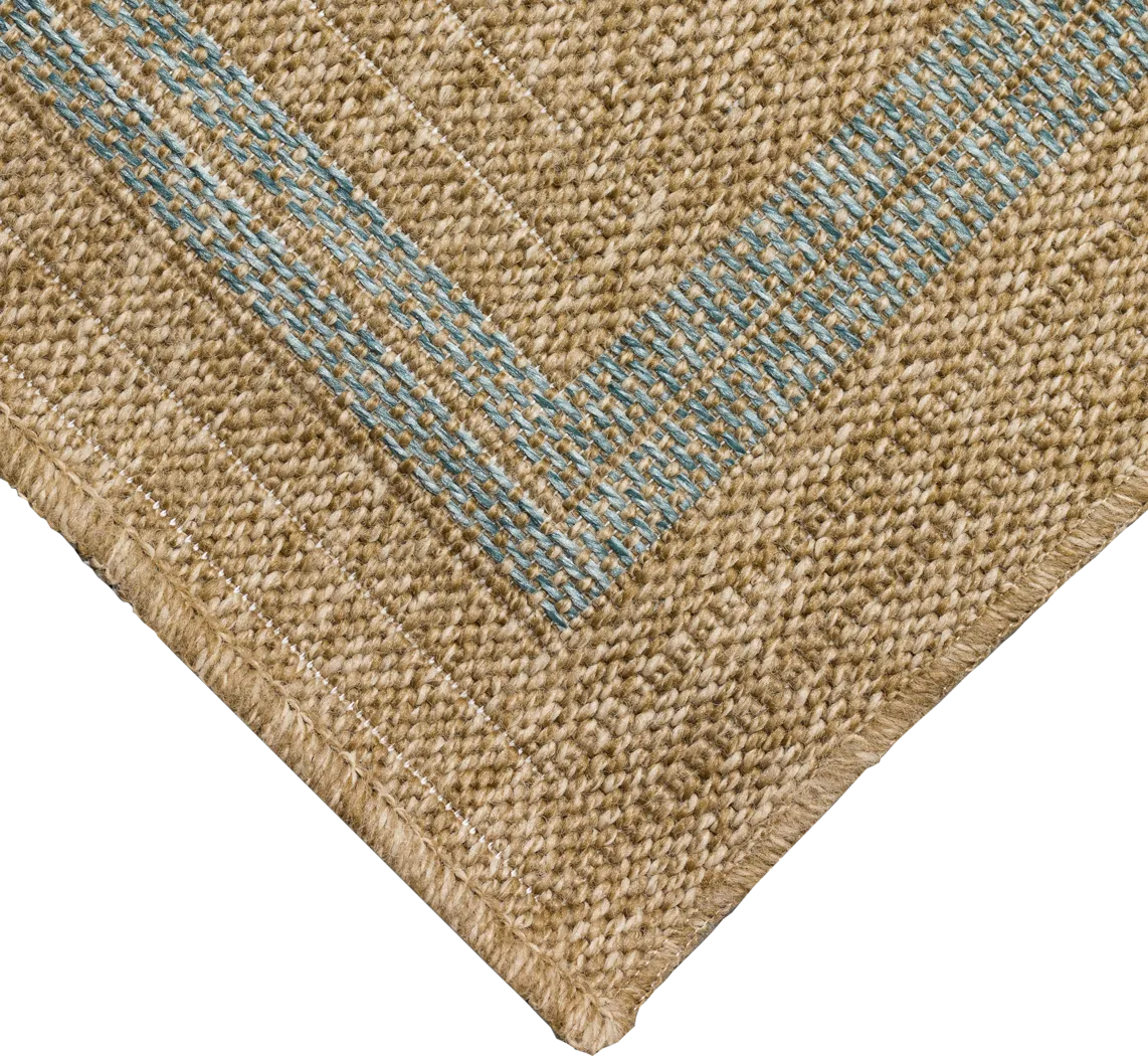 Dunhead Blue 7'10Sqaure Indoor/Outdoor Rug - Thumbnail - Image 4