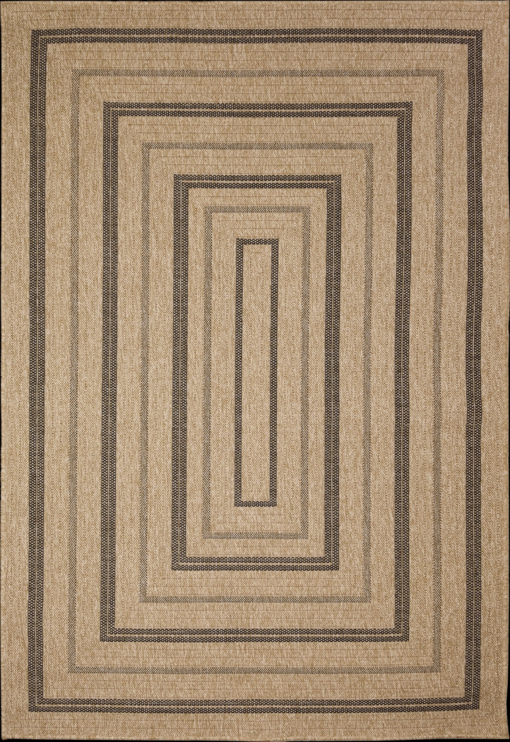 Dunhead Natural 6'8 x 9'4 Indoor/Outdoor Rug - Thumbnail - Image 1