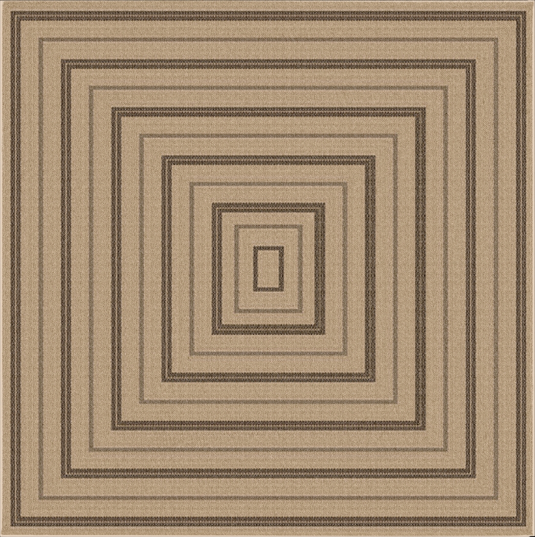 Dunhead Natural 7'10 Square Indoor/Outdoor Rug - Thumbnail - Image 1