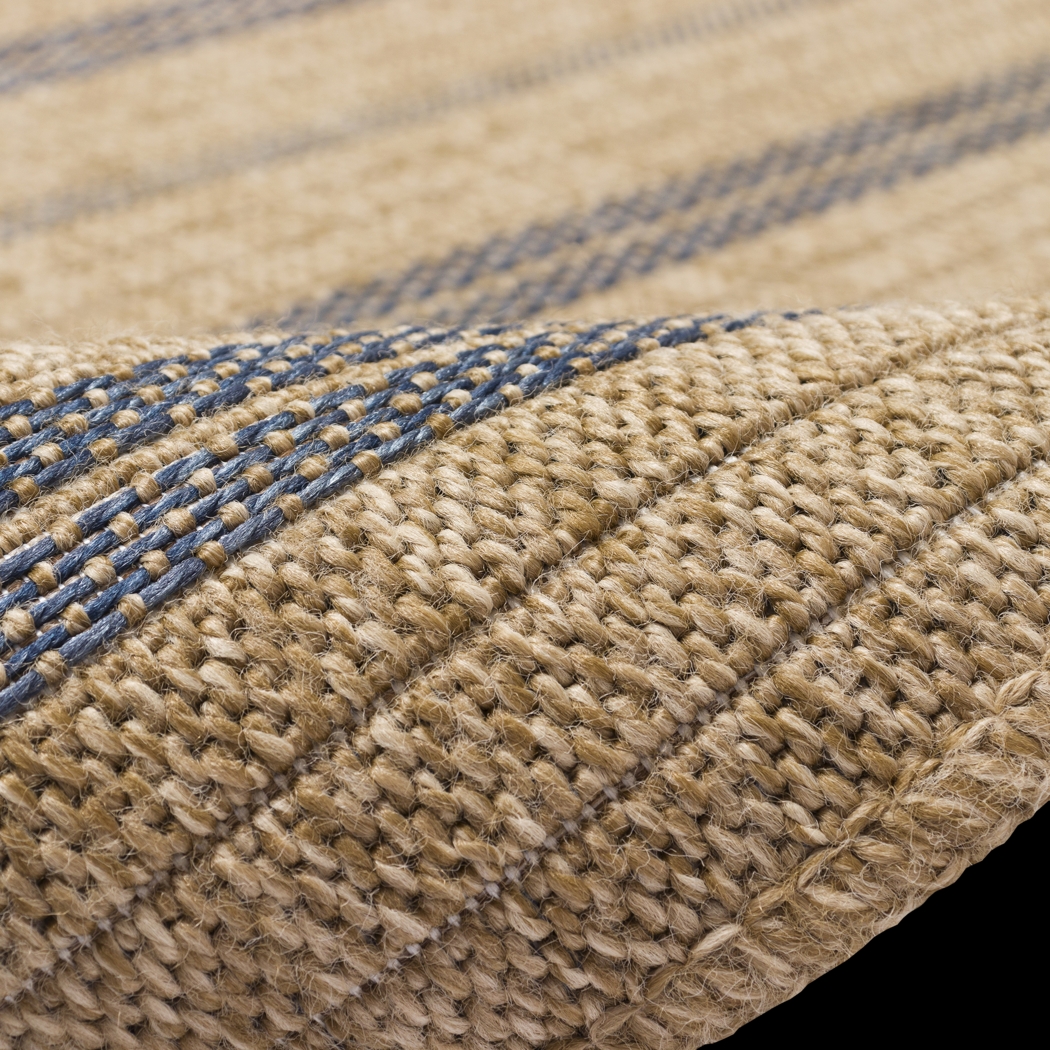 Dunhead Navy 6'8 x 9'4 Indoor/Outdoor Rug - Thumbnail - Image 3