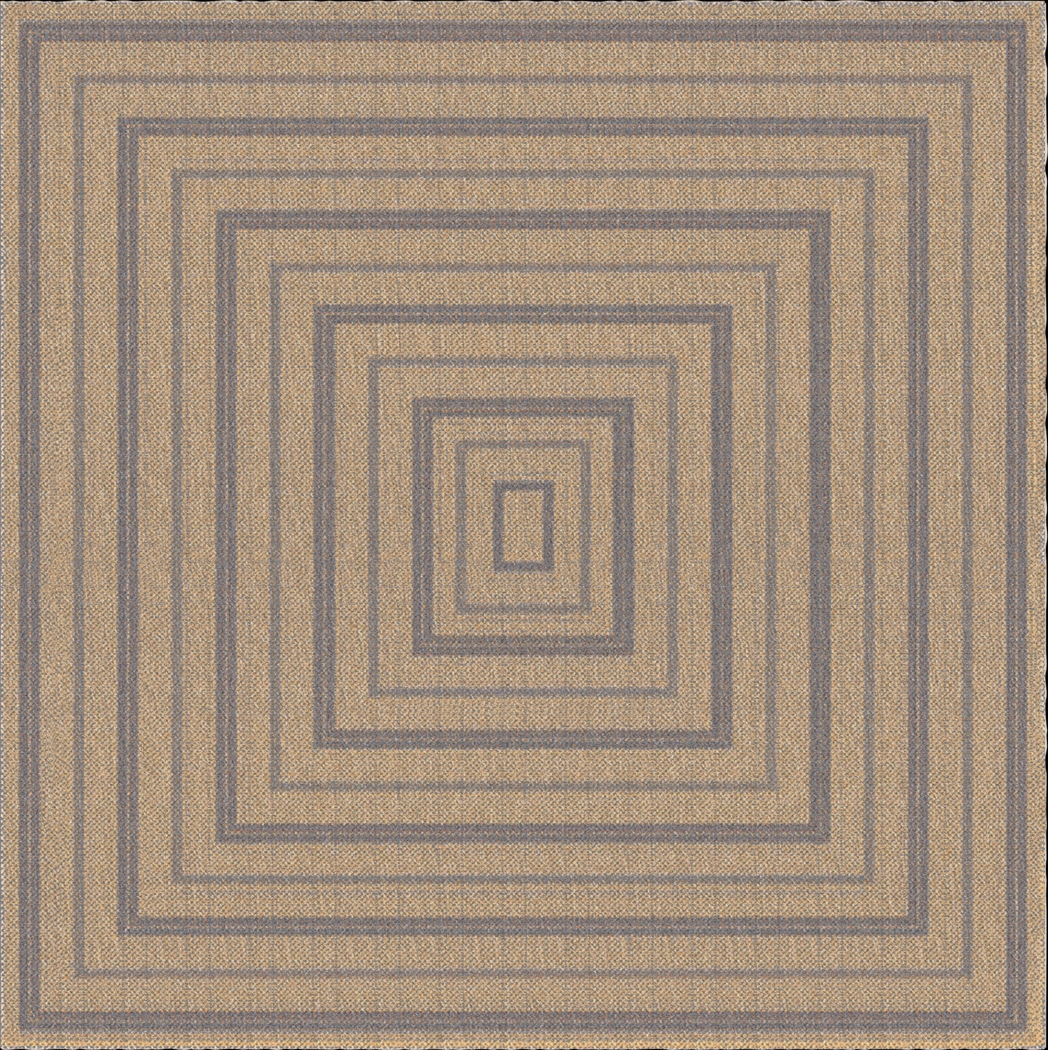 Dunhead Navy 7'10 Square Indoor/Outdoor Rug - Thumbnail - Image 1