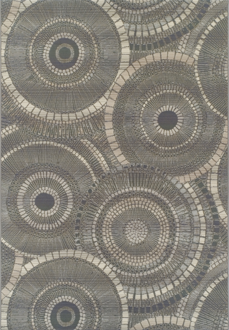 Dunloe Gray 5'1 x 7' Indoor/Outdoor Rug - Thumbnail - Image 1