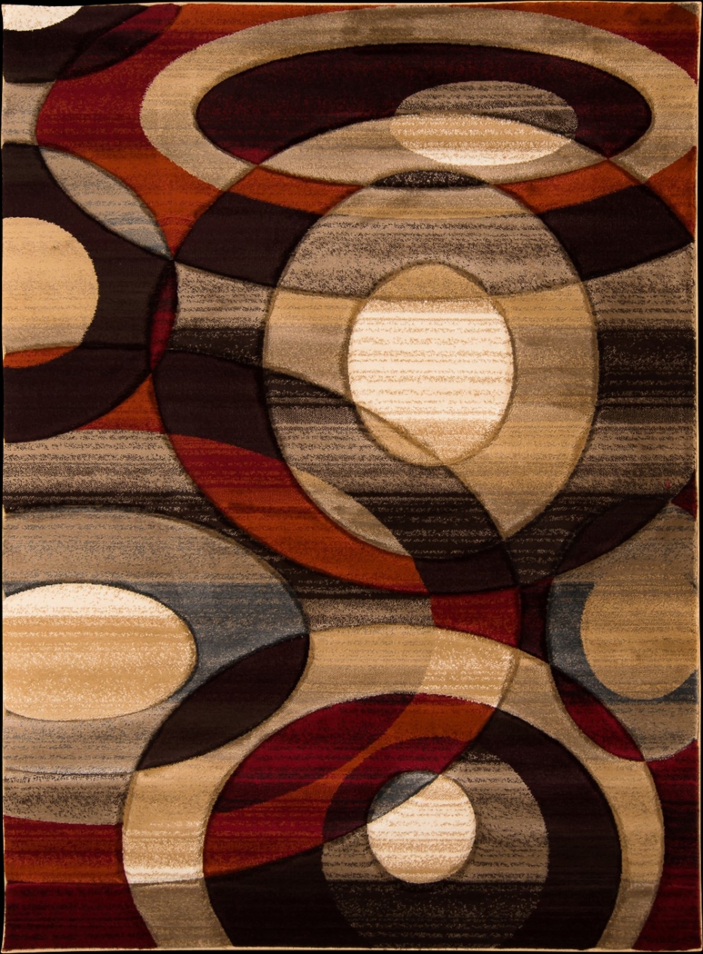 Dunman Red 5'3 x 7'3 Rug - Thumbnail - Image 1