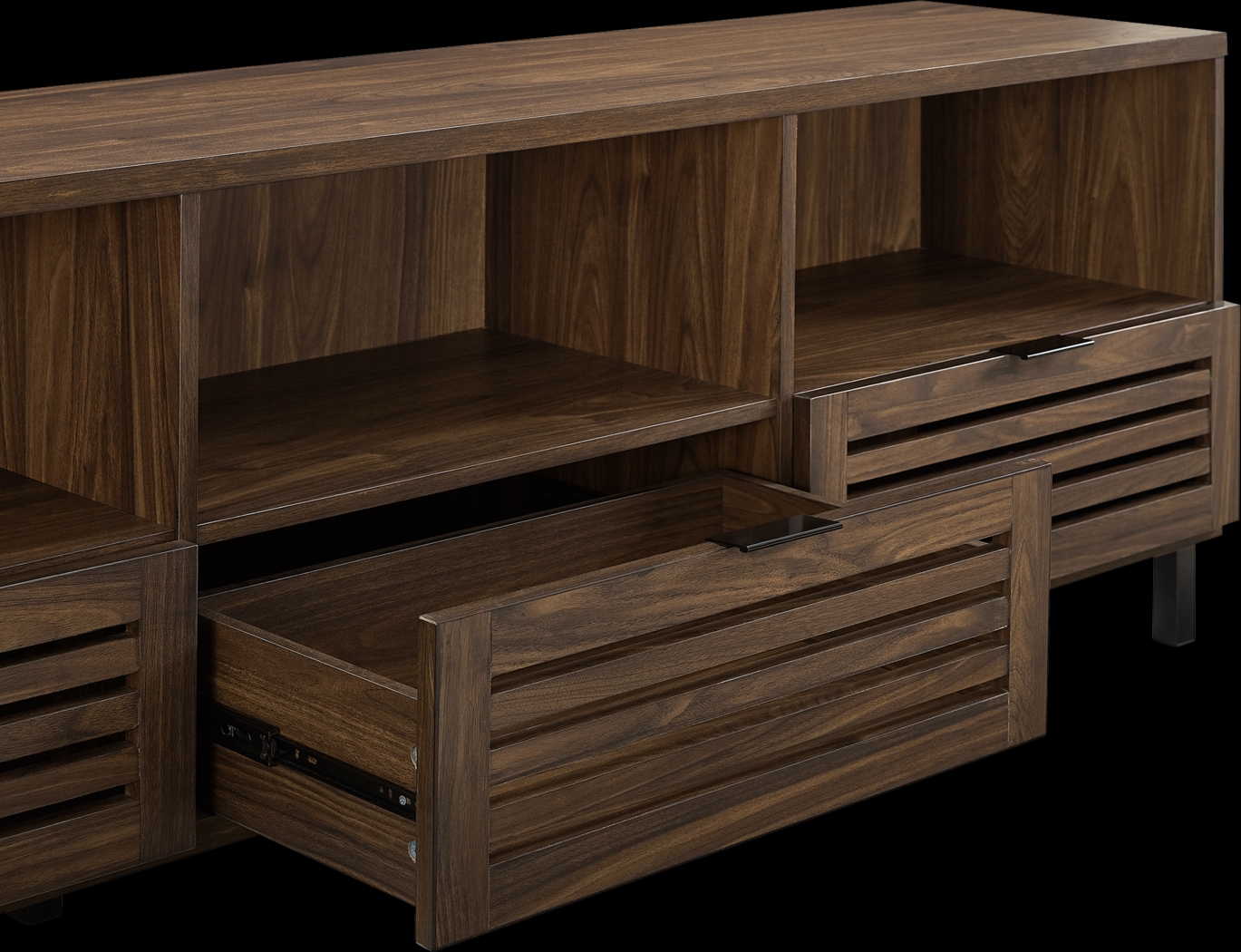 Dunmire Walnut 70 in. Console - Thumbnail - Image 3