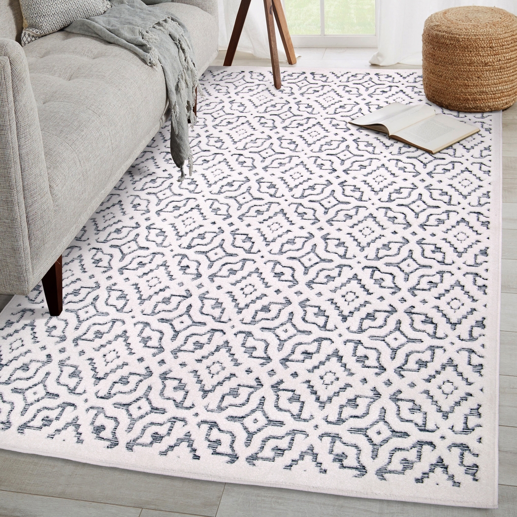 Dunnugan White 5'2 x 7'6 Rug - Thumbnail - Image 11