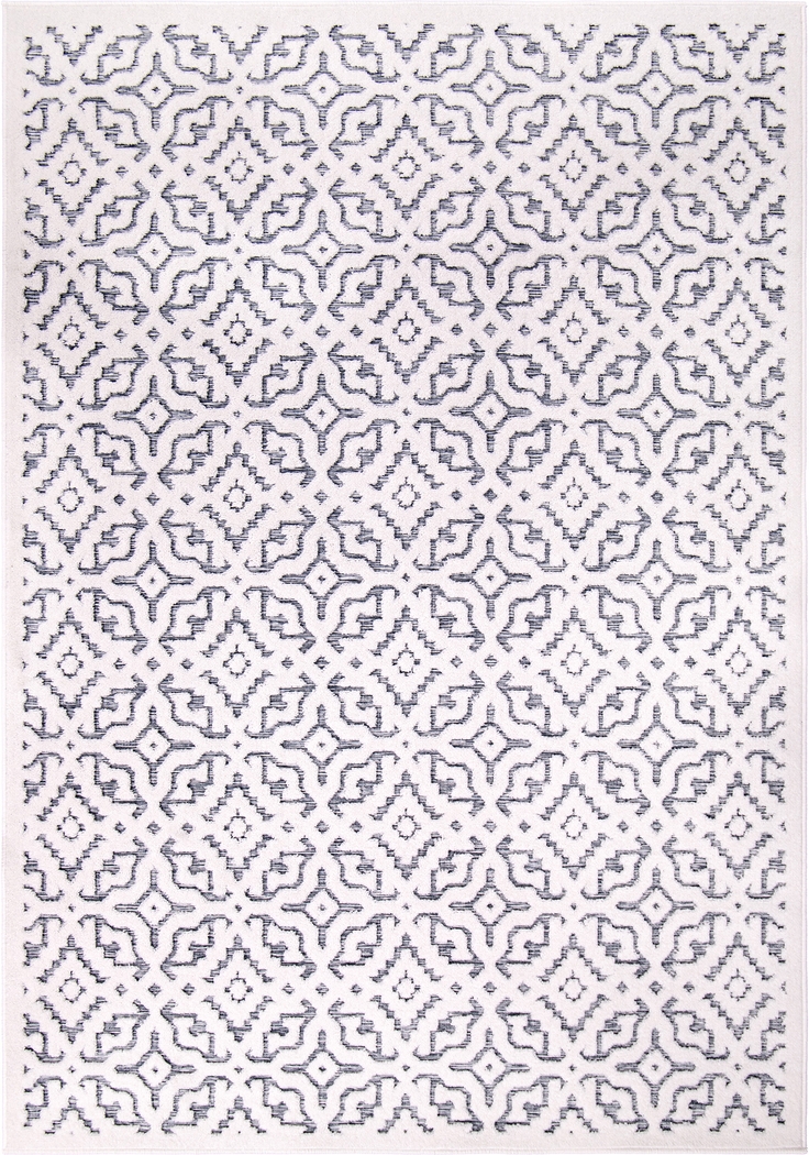 Dunnugan White 7'9 x 10'10 Rug - Thumbnail - Image 1