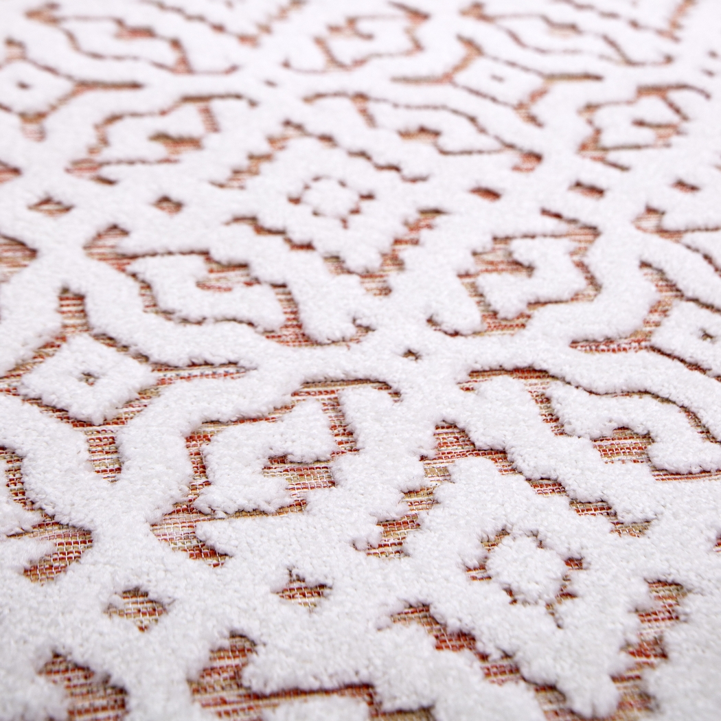 Dunnugan White/Red 5'2 x 7'6 Rug - Thumbnail - Image 6