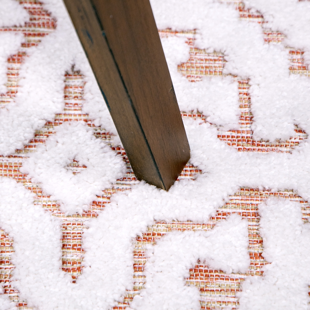 Dunnugan White/Red 5'2 x 7'6 Rug - Thumbnail - Image 7