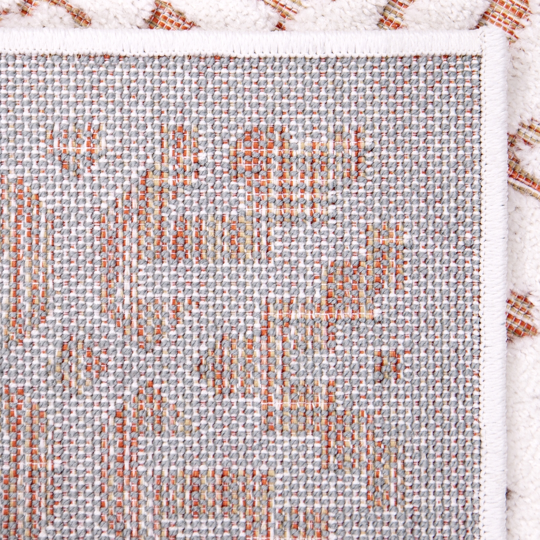 Dunnugan White/Red 7'9 x 10'10 Rug - Thumbnail - Image 5