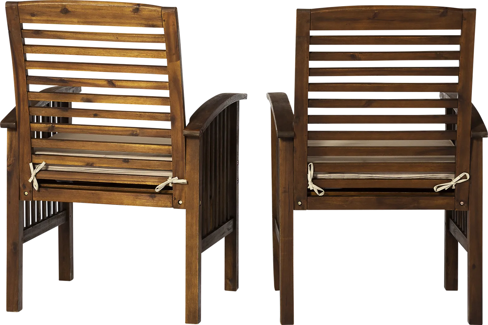 Dunsmere Dark Brown Outdoor Accent Chair, Set of 2 - Thumbnail - Image 2