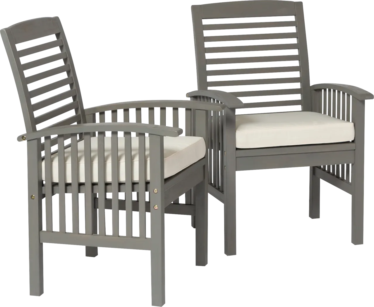 Dunsmere Gray Outdoor Accent Chair, Set of 2 - Thumbnail - Image 1