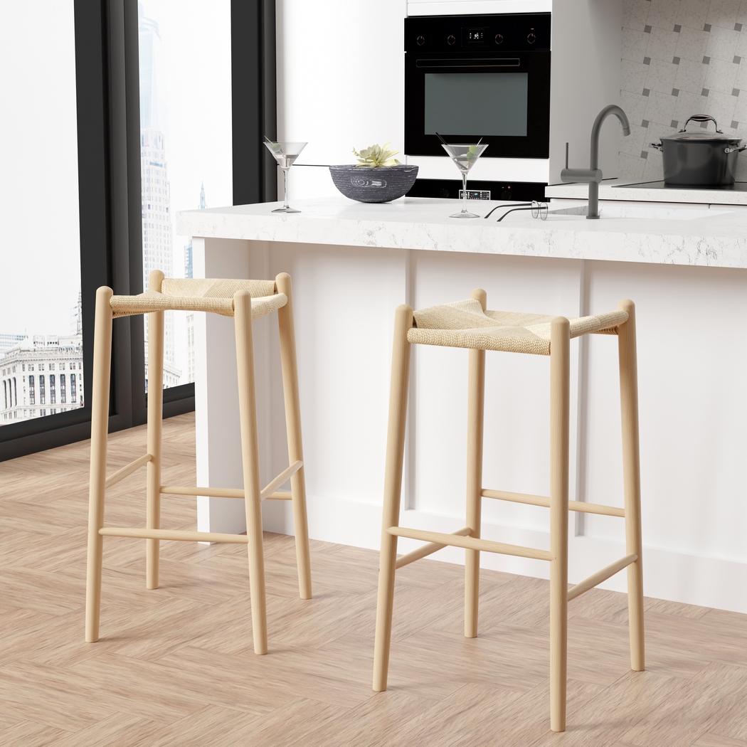 Dunton Natural Counter Stool - Thumbnail - Image 2