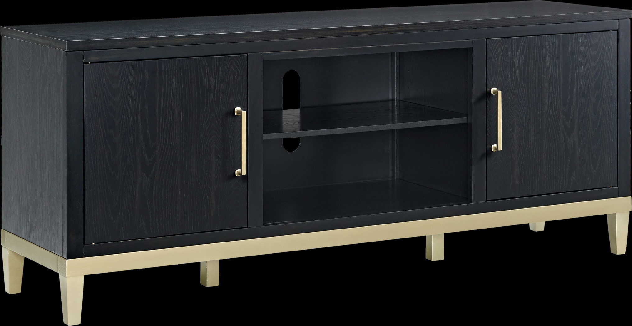 Dunuggan Black 70 in. Console - Thumbnail - Image 3