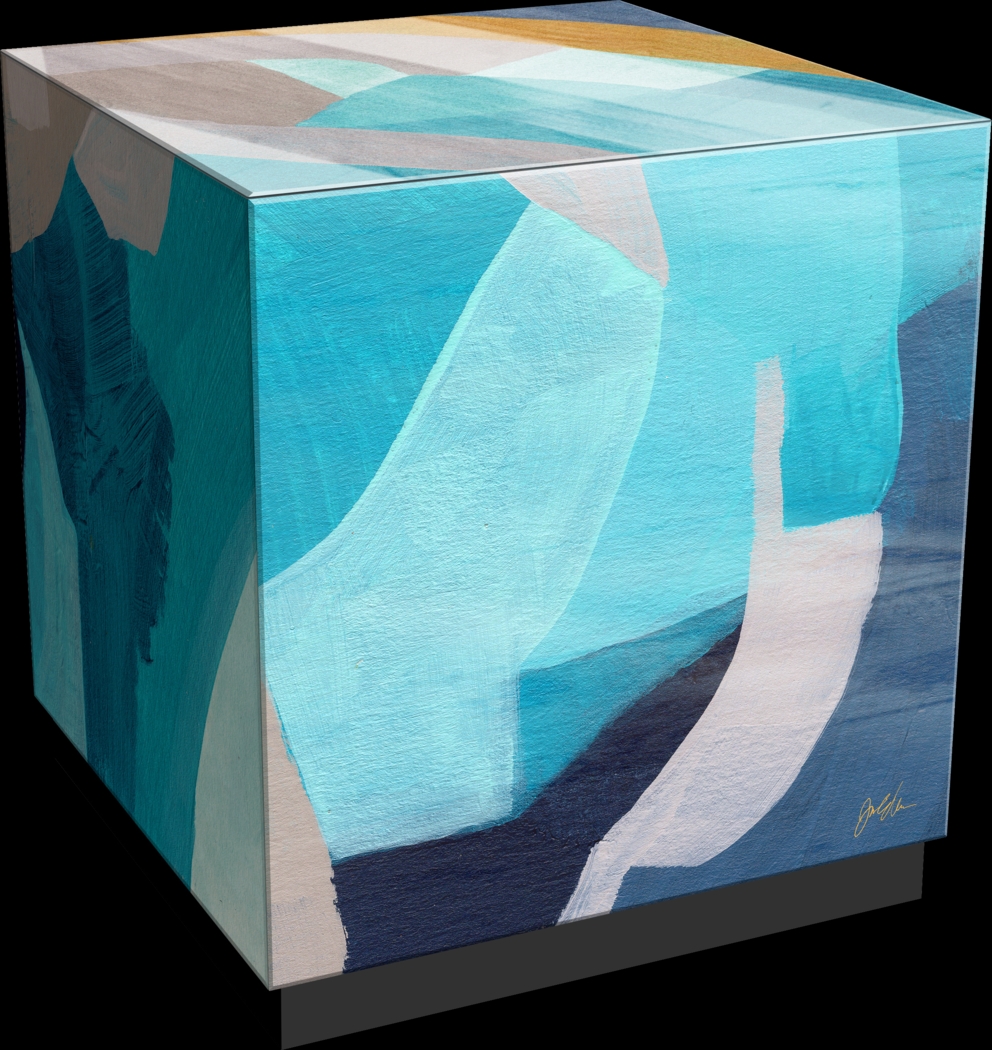 Durazno Blue Accent Table - Thumbnail - Image 1