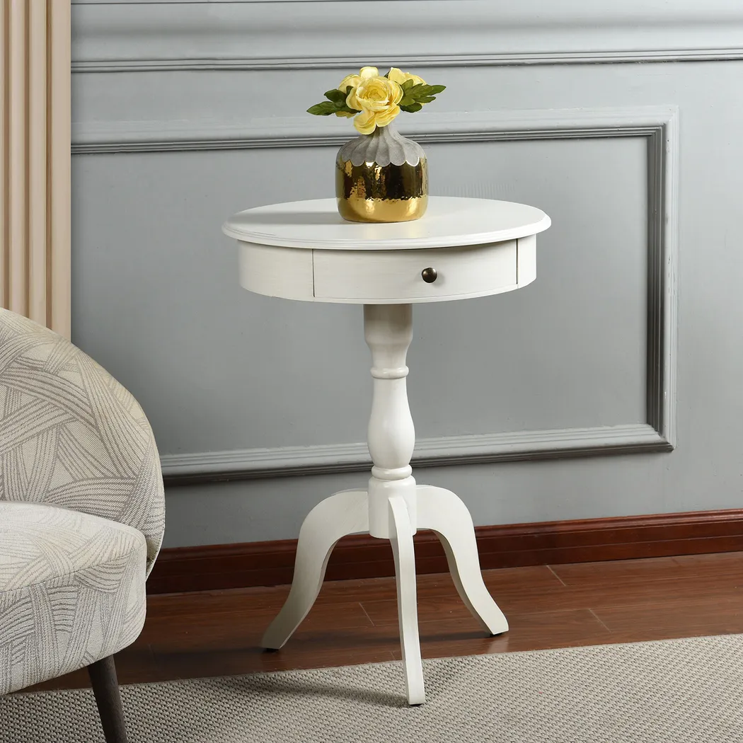Dureau White Accent Table - Thumbnail - Image 2