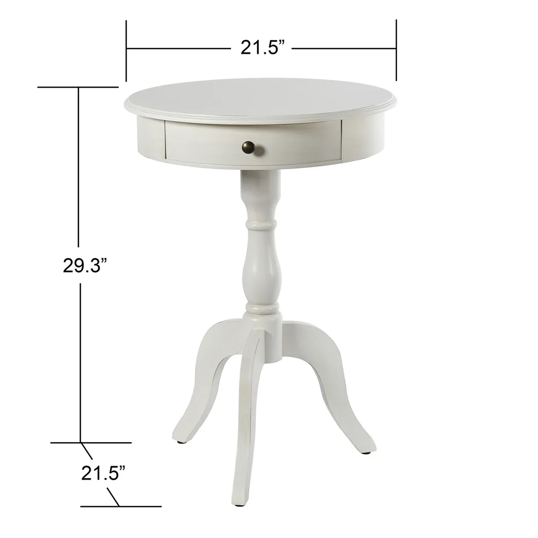 Dureau White Accent Table - Thumbnail - Image 7