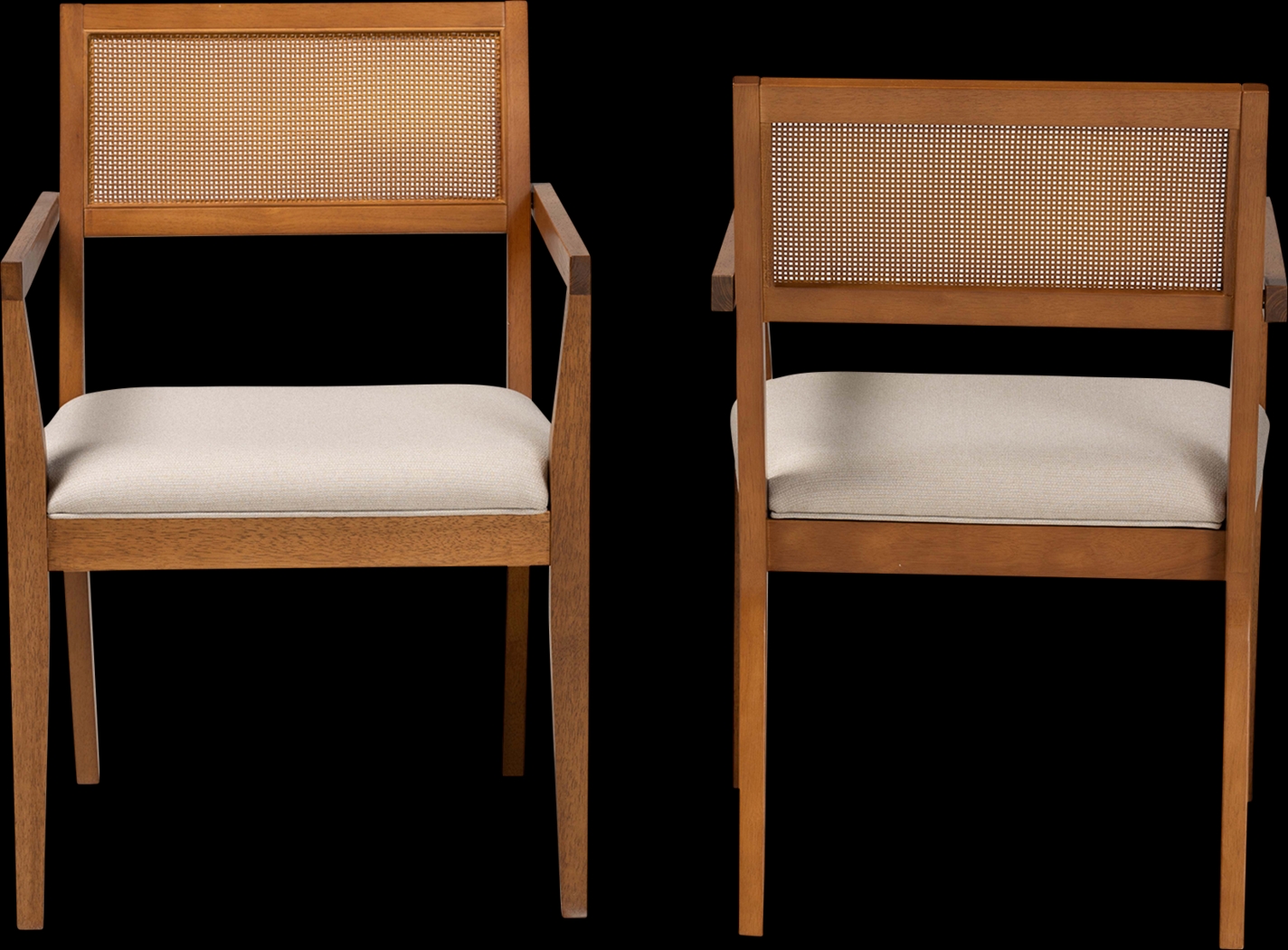 Durgin Beige Accent Chair, Set of 2 - Thumbnail - Image 3