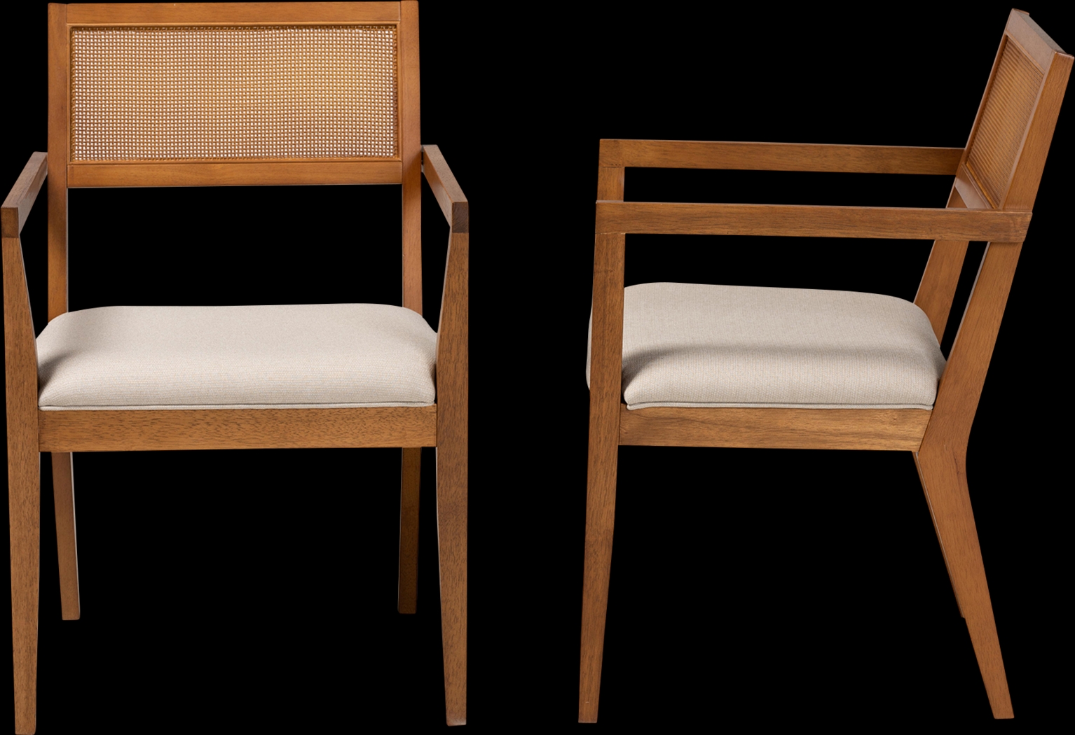 Durgin Beige Accent Chair, Set of 2 - Thumbnail - Image 4