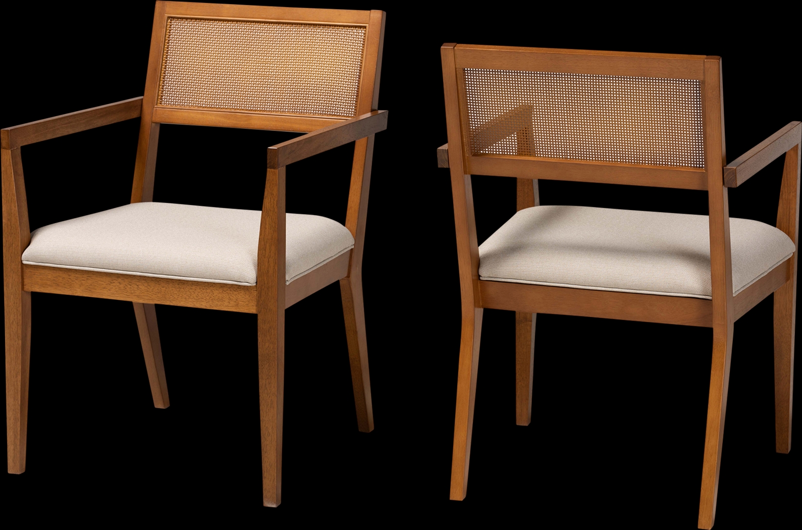 Durgin Beige Accent Chair, Set of 2 - Thumbnail - Image 1