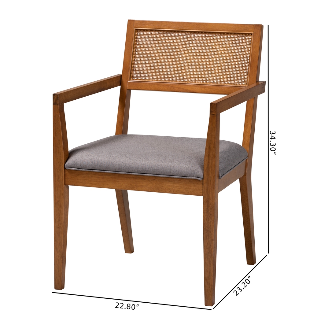 Durgin Gray Accent Chair, Set of 2 - Thumbnail - Image 7