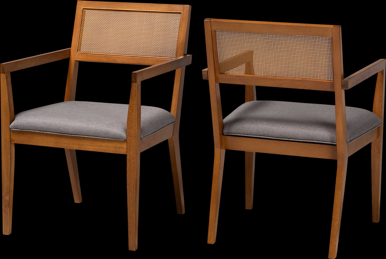 Durgin Gray Accent Chair, Set of 2 - Thumbnail - Image 1