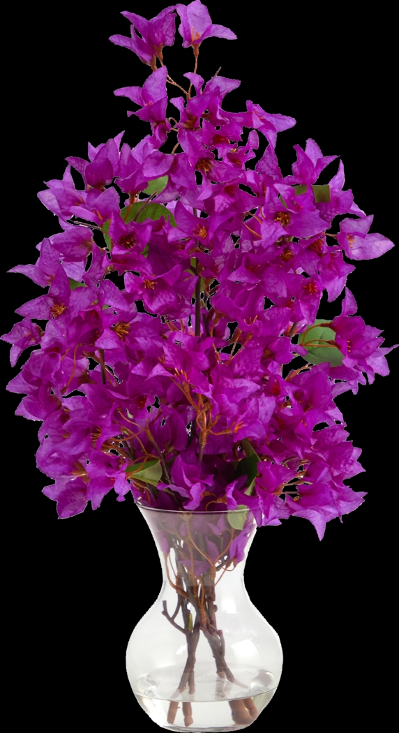 Durlston Purple Floral Arrangement with Vase - Thumbnail - Image 1
