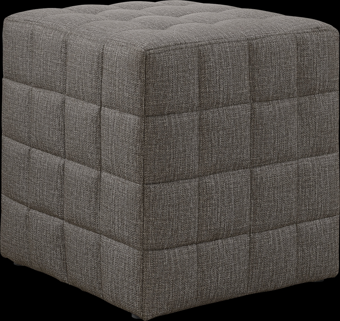 Durrett Brown Ottoman - Thumbnail - Image 1