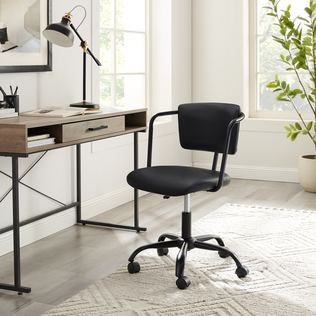 Durrette Black Office Chair - Thumbnail - Image 5
