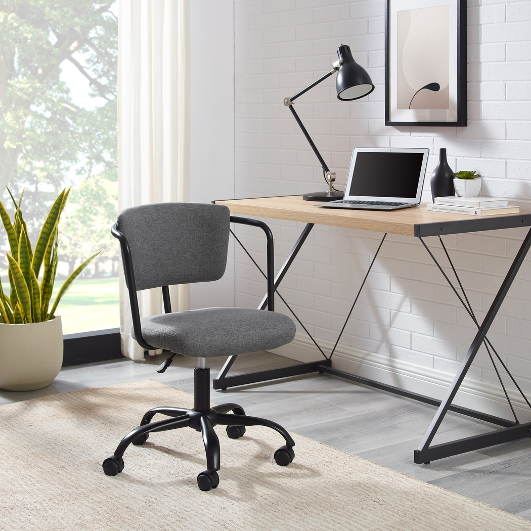 Durrette Gray Office Chair - Thumbnail - Image 2