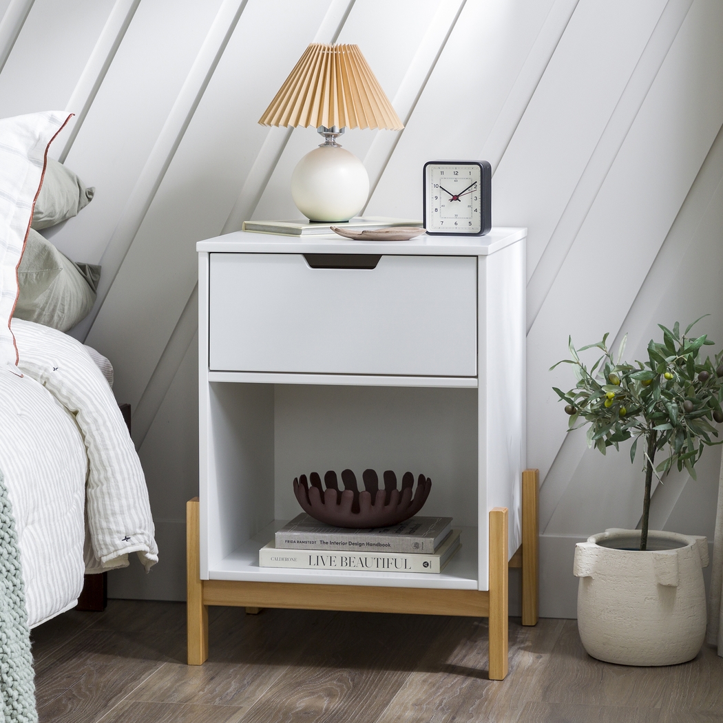 Durrette White Nightstand - Thumbnail - Image 2