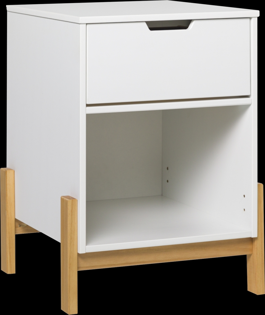 Durrette White Nightstand - Thumbnail - Image 1