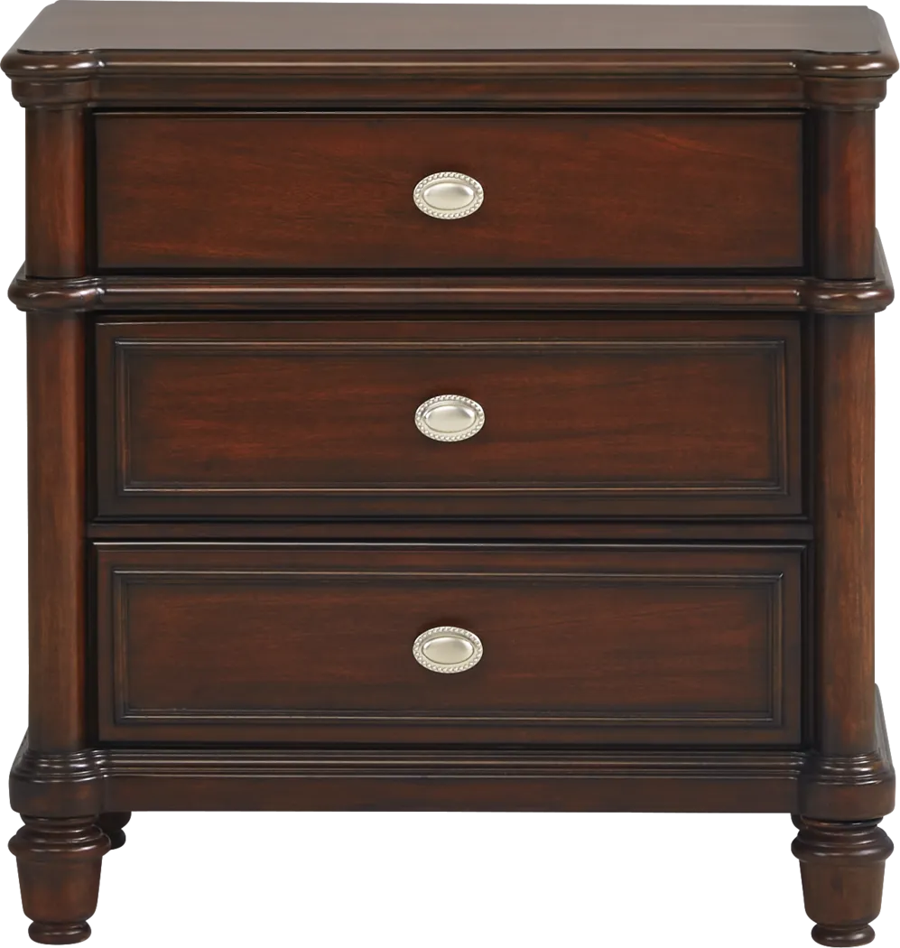 Durrington Brown Cherry Nightstand - Thumbnail - Image 1
