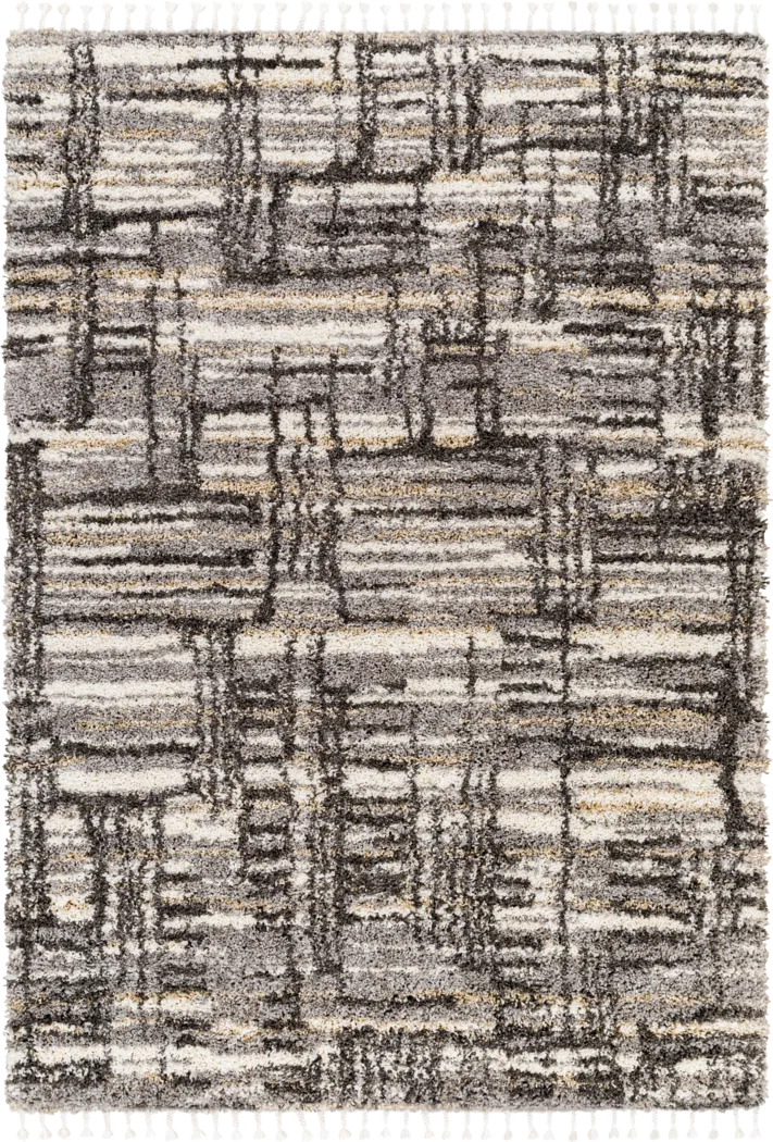 Durroy Charcoal 5'3 x 7' Area Rug - Thumbnail - Image 1