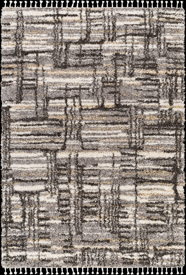 Durroy Charcoal 7'10 x 10' Area Rug - Thumbnail - Image 1