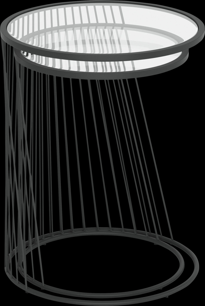 Durward Black Nesting Tables, Set of 2 - Thumbnail - Image 7