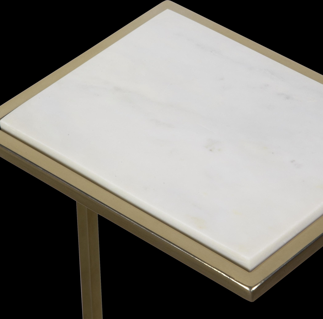 Duschka White Accent Table - Thumbnail - Image 3