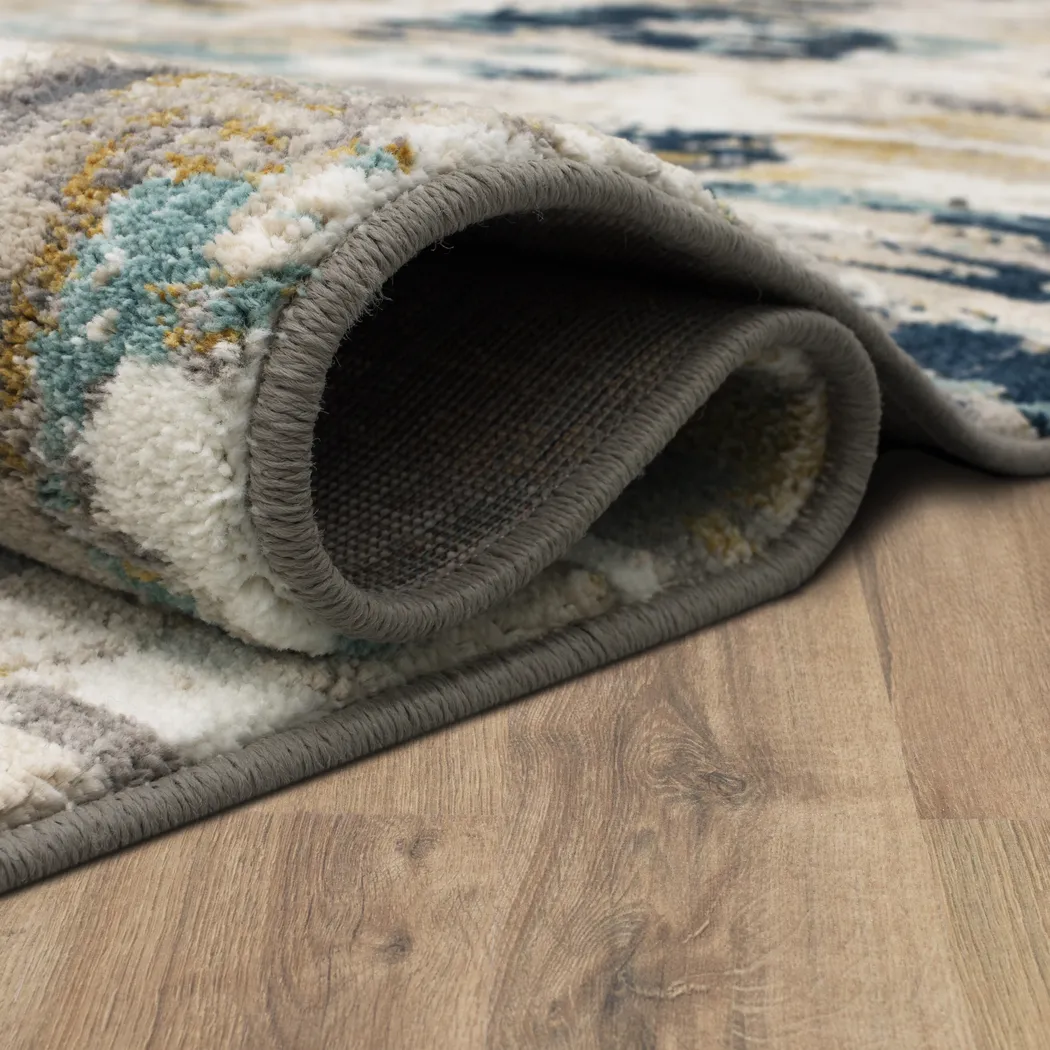 Dusklock Blue 5'3 x 7'10 Rug - Thumbnail - Image 5