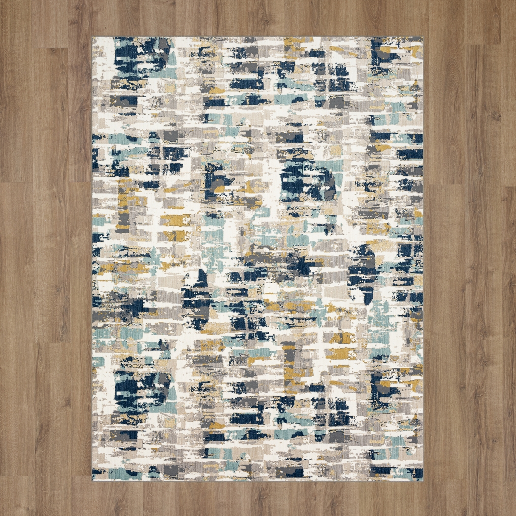 Dusklock Blue 6'6 x 9'6 Rug - Thumbnail - Image 4
