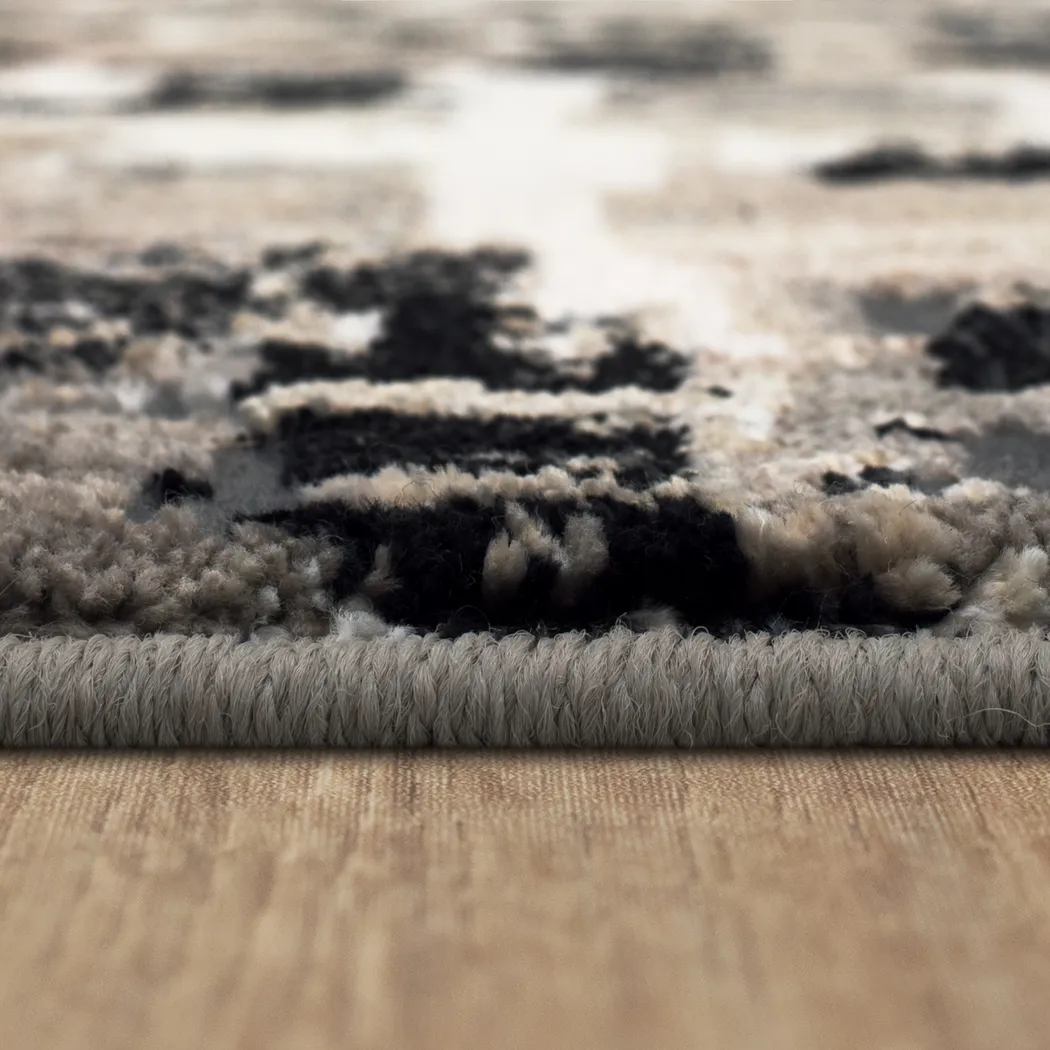 Dusklock Charcoal 6'6 x 9'6 Rug - Thumbnail - Image 6