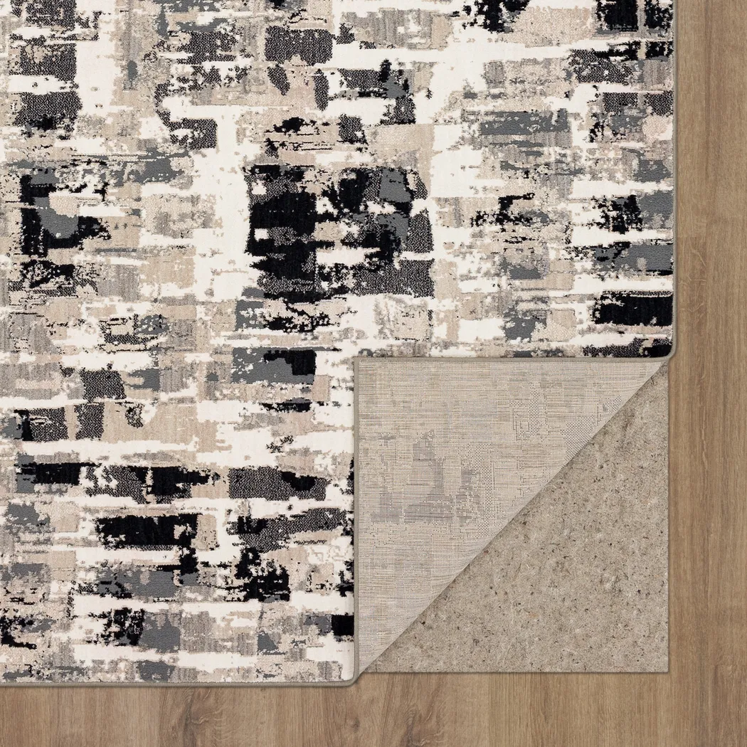 Dusklock Charcoal 6'6 x 9'6 Rug - Thumbnail - Image 8