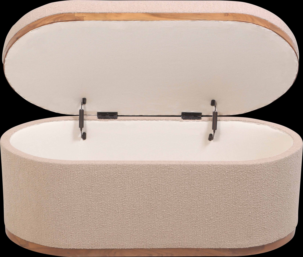 Duskywing II Ivory Storage Ottoman - Thumbnail - Image 3