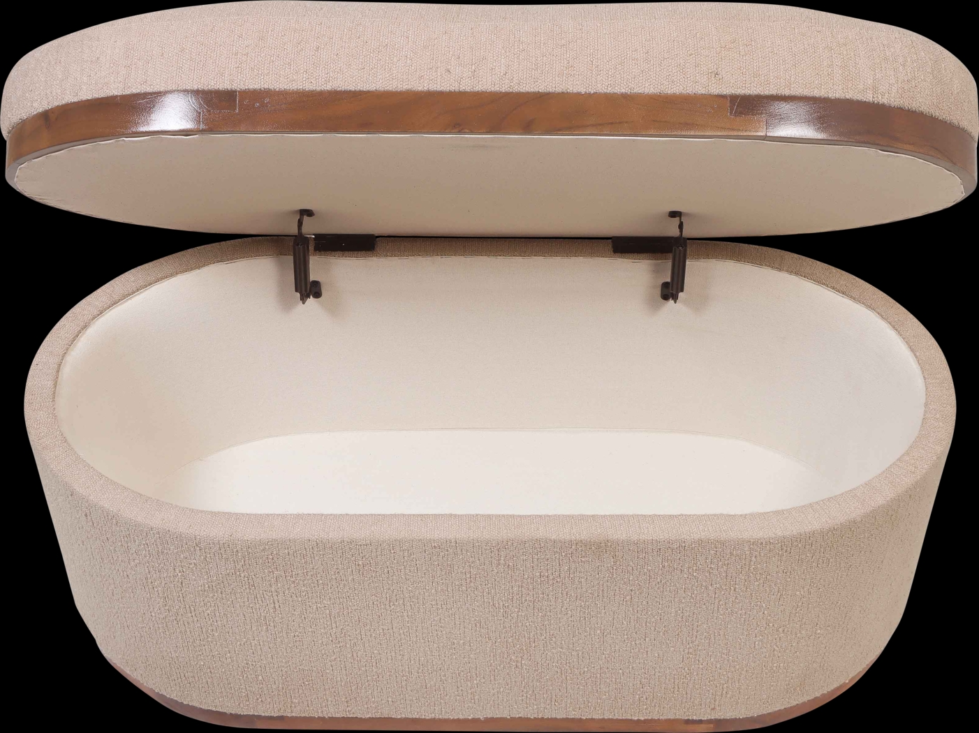 Duskywing II Ivory Storage Ottoman - Thumbnail - Image 7